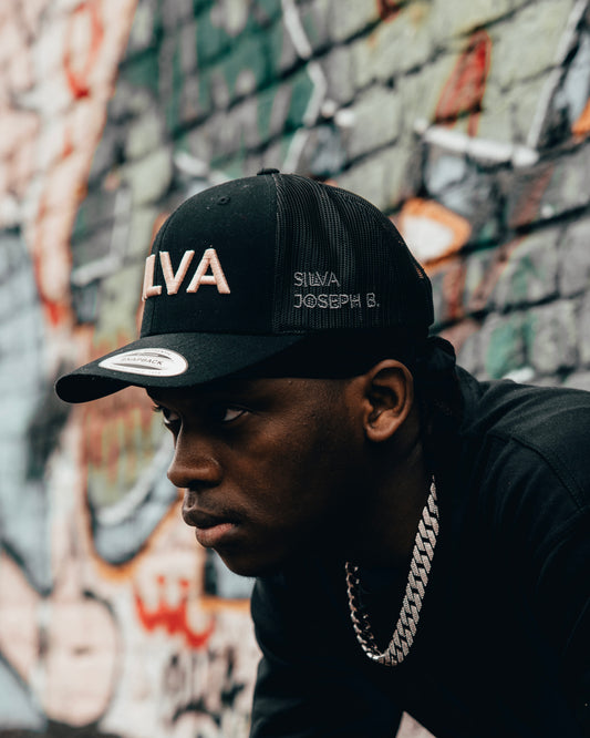 SILVA Logo Cap – Black/Beige/Grey